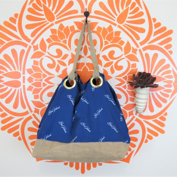 Peter Millar Handbags - Peter Millar Sea Island Blue Tote Bag